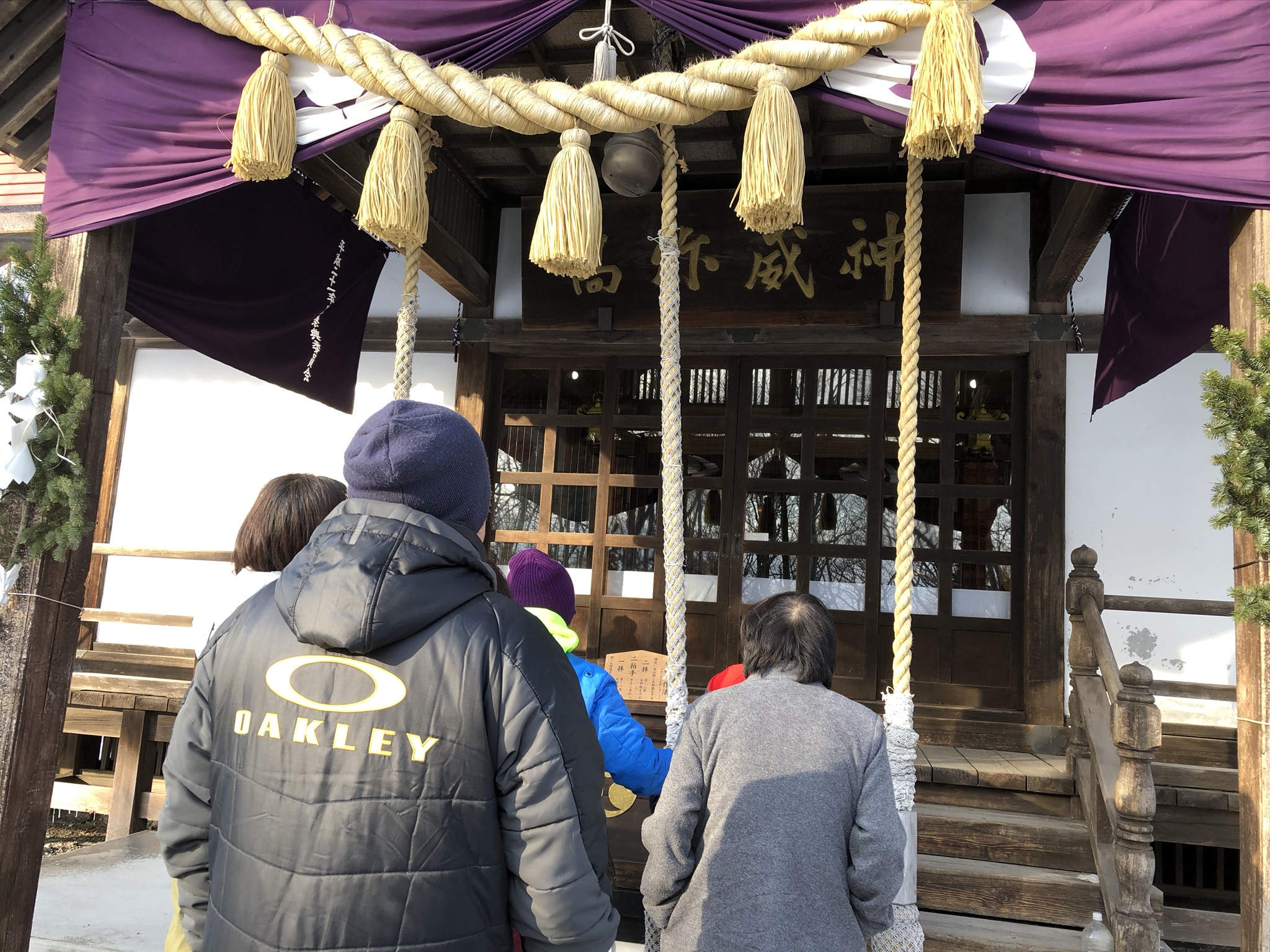 斜里神社初詣